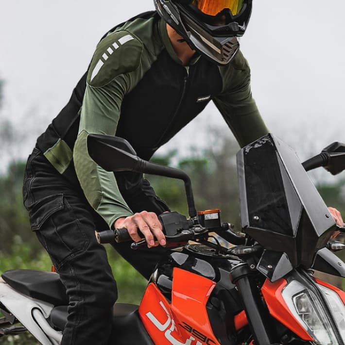 バイク ウェア 耐衝撃ライダージャケット 全天候対応モデル