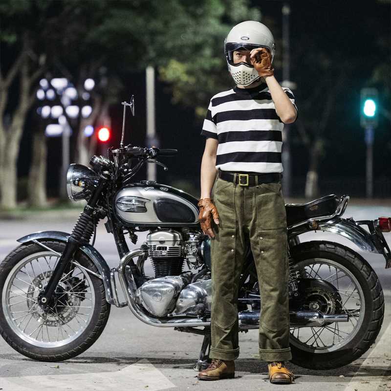 バイク ウェア ヘリテージ ワークウェア バイカー パンツ