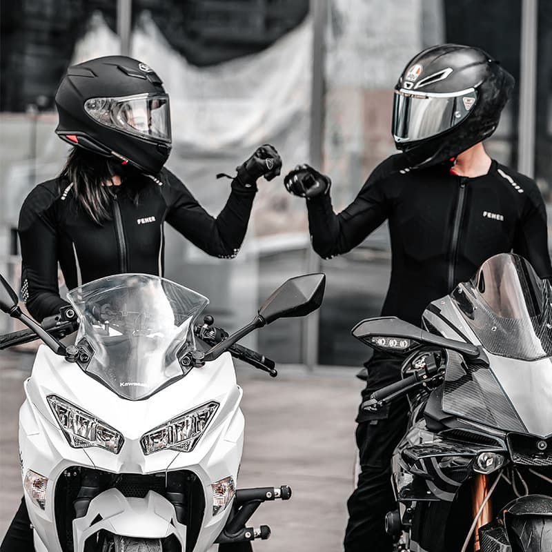 バイクウェア 夏用ライディングジャケット 通気孔搭載・伸縮素材・肘パッド内蔵 快適ツーリングモデル